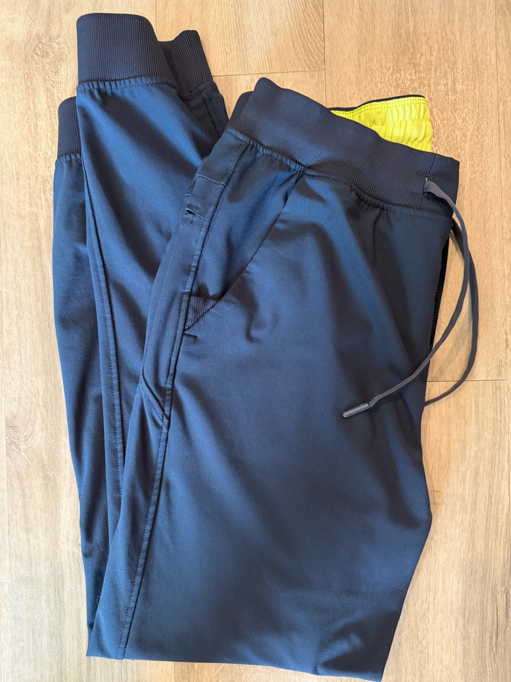 Birddogs Men's Jogger Pants Navy with Lime Green Lining